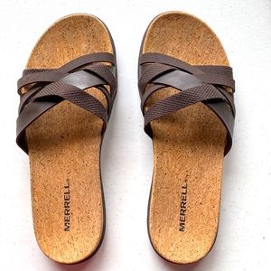 Merrill brown sandals size 7